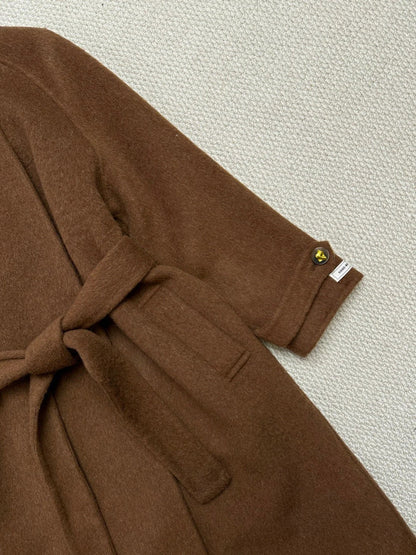 MAX MARA 25S TURTLENECK CASHMERE COAT 132