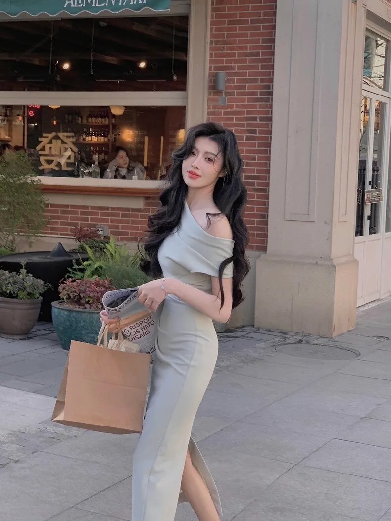New Arrival Elegant Bodycon Sexy Vintage Casual Prom Party Midi Dress      S5420
