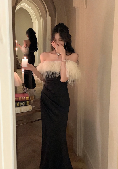 Luxury Formal Evening Dress For Women Bandage Dresses New Fashion Elegant Dress        S5416