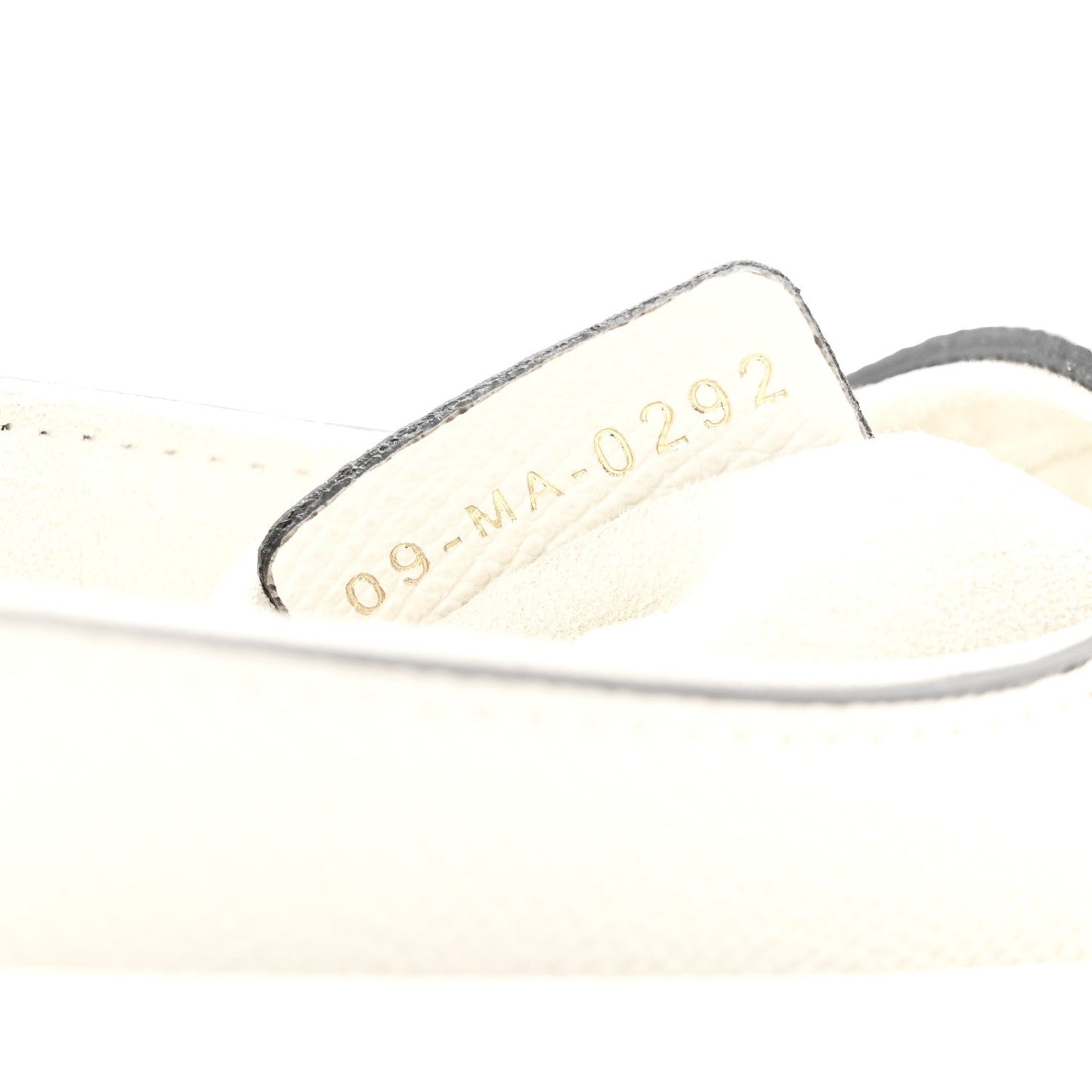 Grained Calfskin Mini Saddle Bag With Strap White