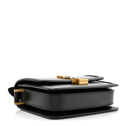 Smooth Calfskin Small Solferino Satchel Black