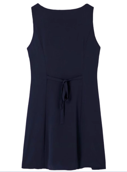2025 Summer New High Waist V-Neck Single-Breasted Lace-Up Short A-Line Suit Dress R0970
