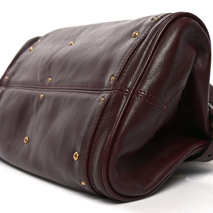 Grained Buffalo Paddington Grenat