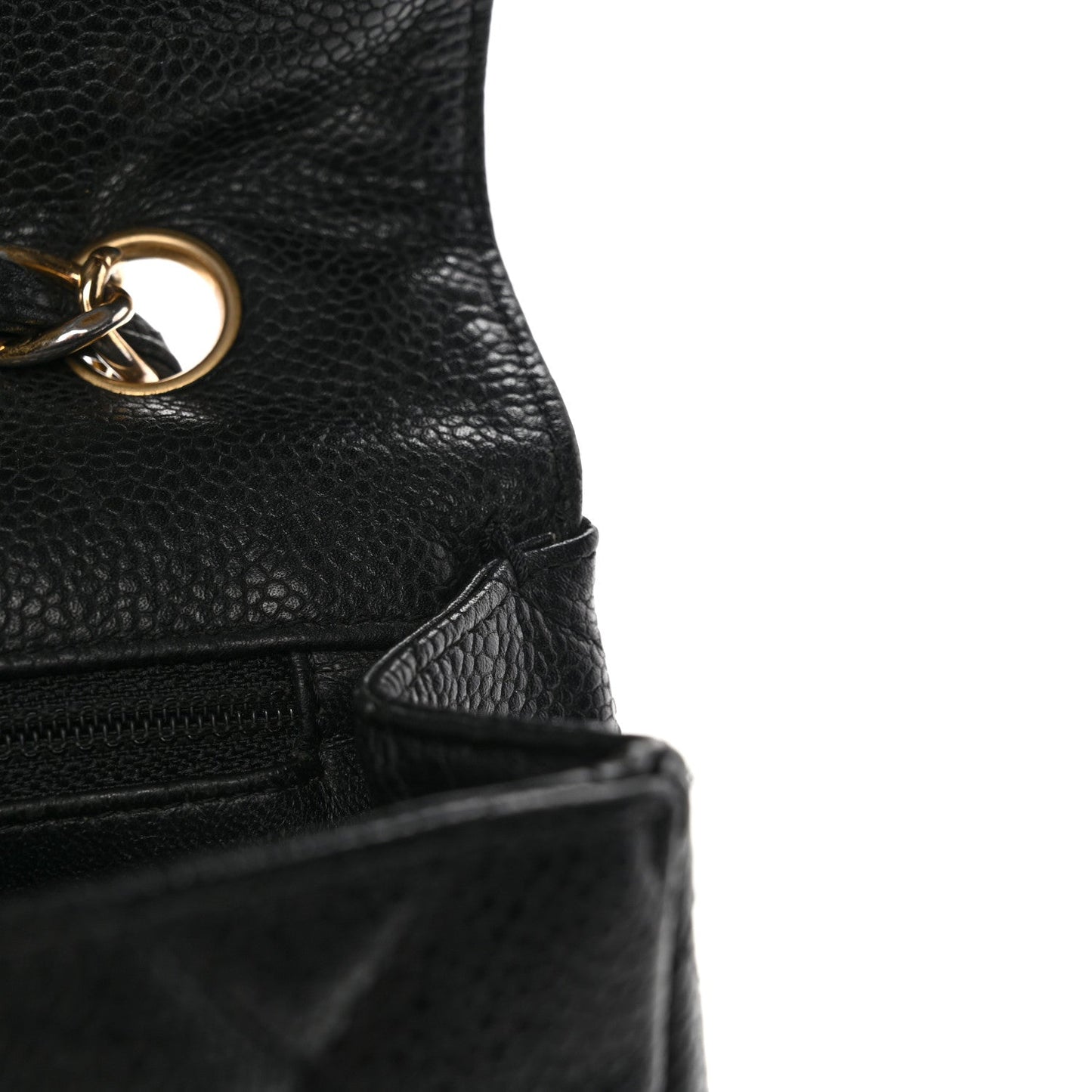 Caviar Quilted Jumbo Single Flap Black