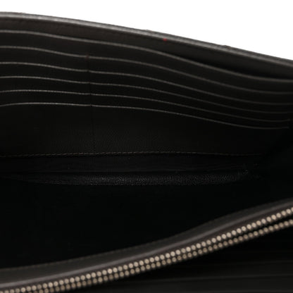 Grain De Poudre Matelasse Chevron Monogram Chain Wallet Earth