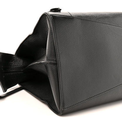 Grained Calfskin Neo Classic Black Hardware Medium City Black