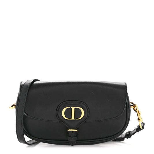 Box Calfskin East West Bobby Bag Black