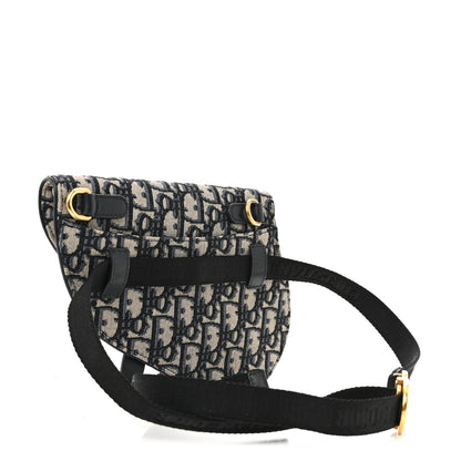 Oblique Saddle Belt Pouch Blue