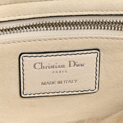 Canyon Grained Lambskin Large Lady Dior Off White