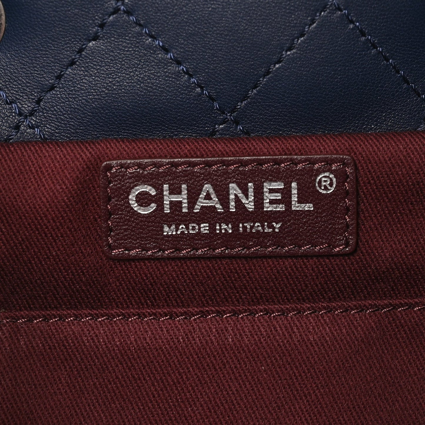 Lambskin Quilted Daily Supple Backpack Blue