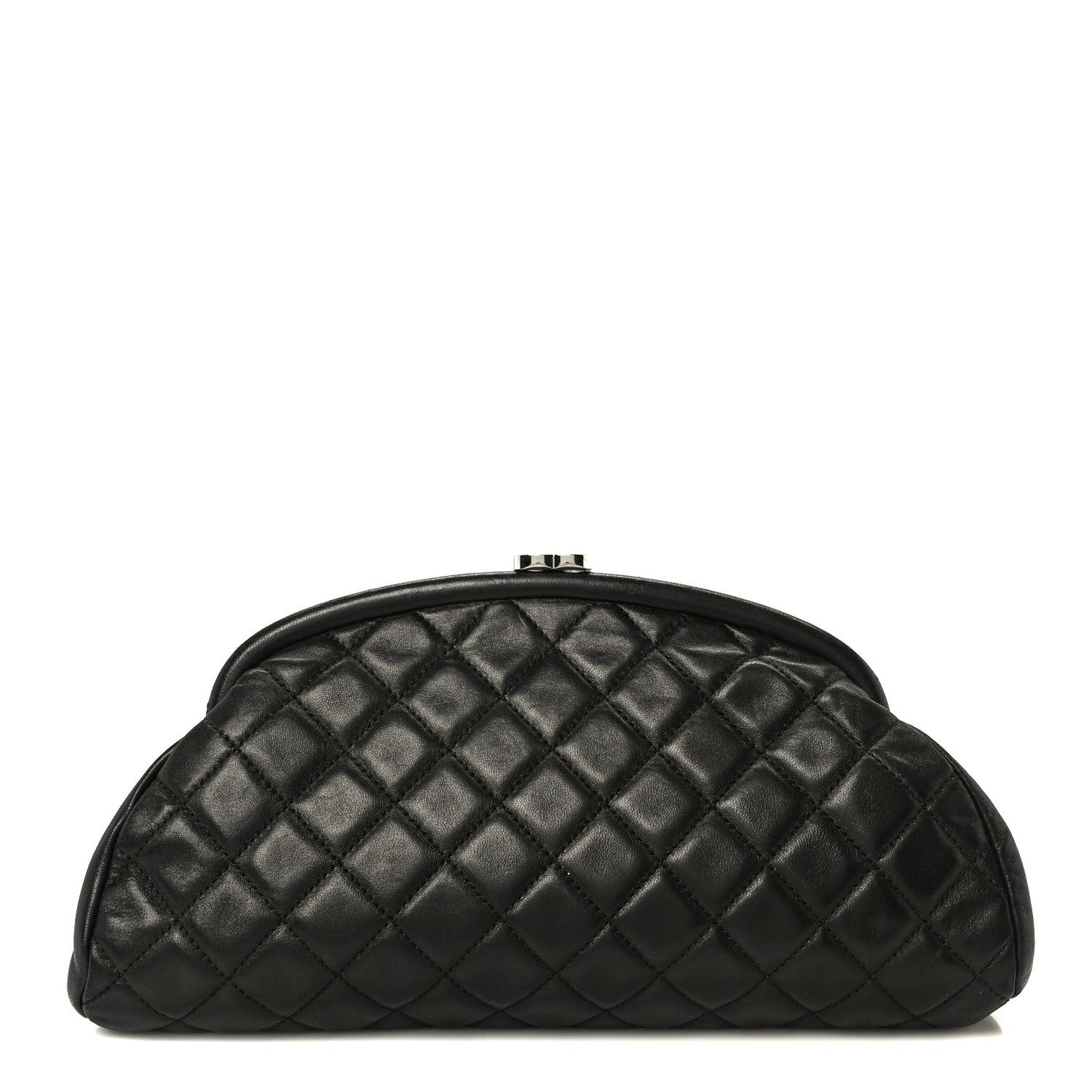Lambskin Quilted Timeless Clutch Black