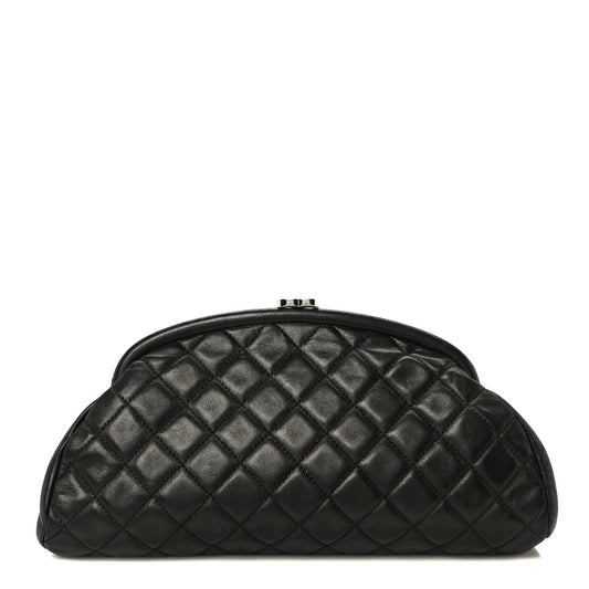 Lambskin Quilted Timeless Clutch Black