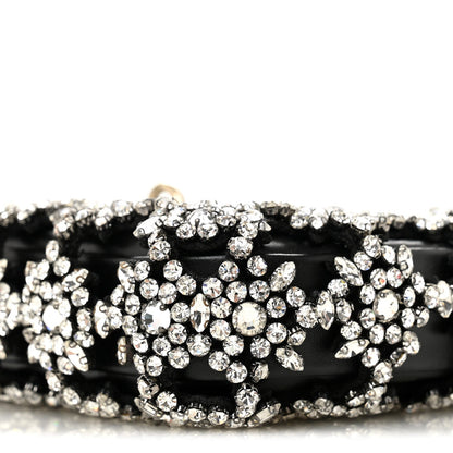 Calfskin Crystal Mini Jackie Notte Bag Black