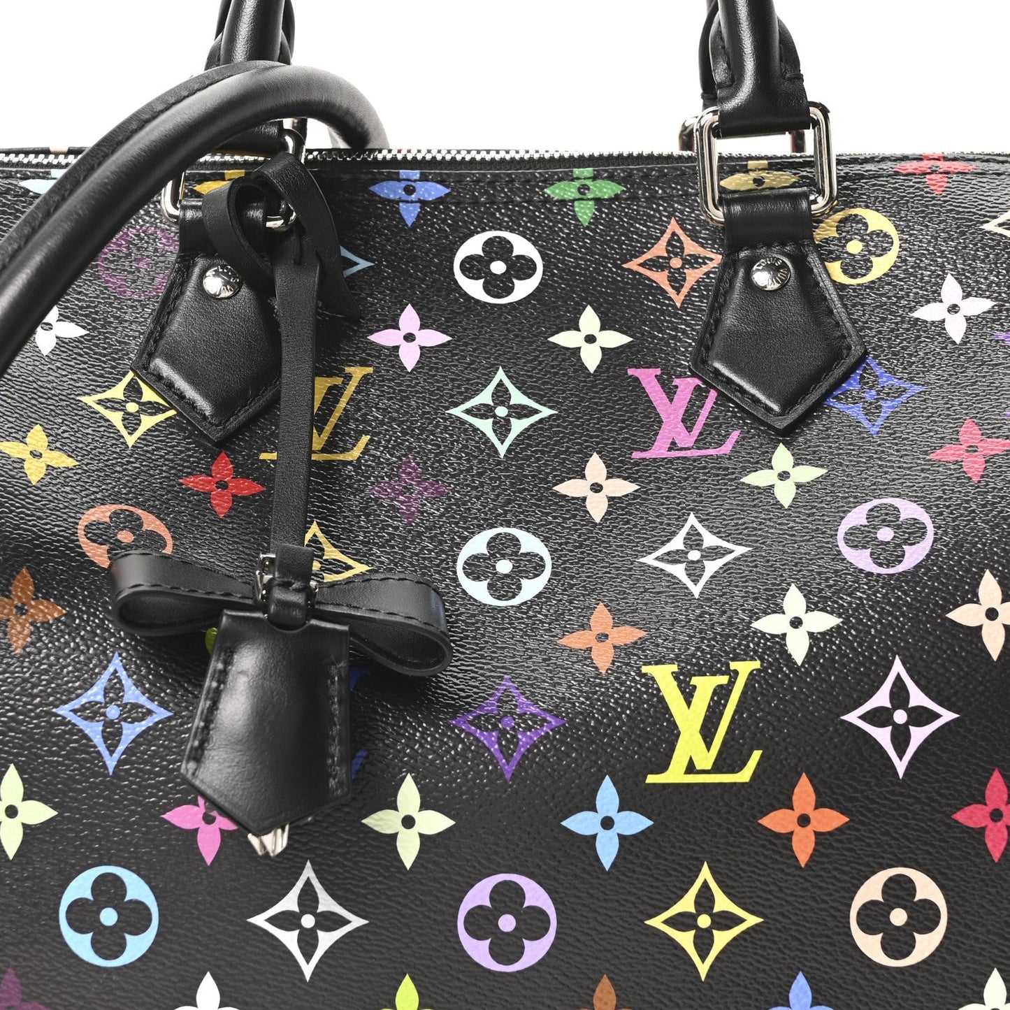 LV X TM Monogram Multicolor Speedy Soft 30 Black