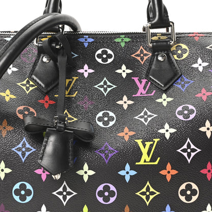 LV X TM Monogram Multicolor Speedy Soft 30 Black