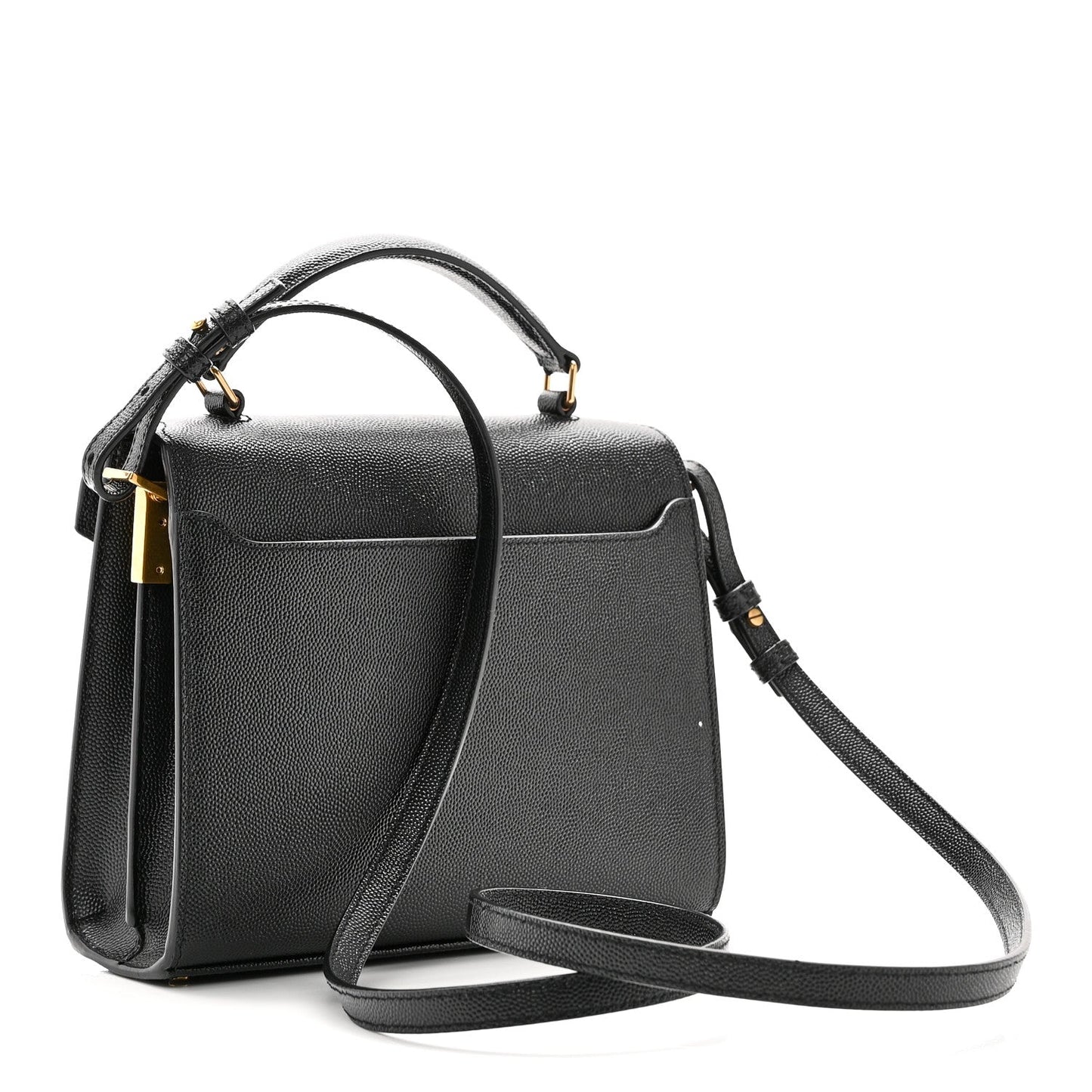 Grain De Poudre Mini Classic Monogram Cassandra Top Handle Black
