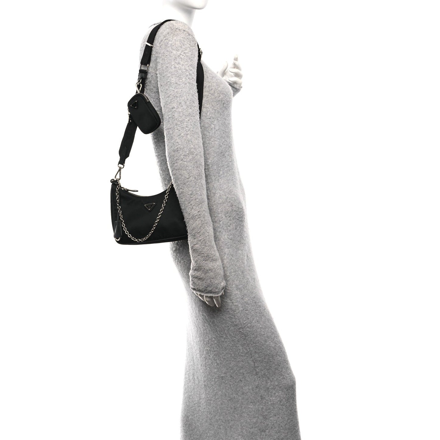 Nylon Re-Edition 2005 Shoulder Bag Black