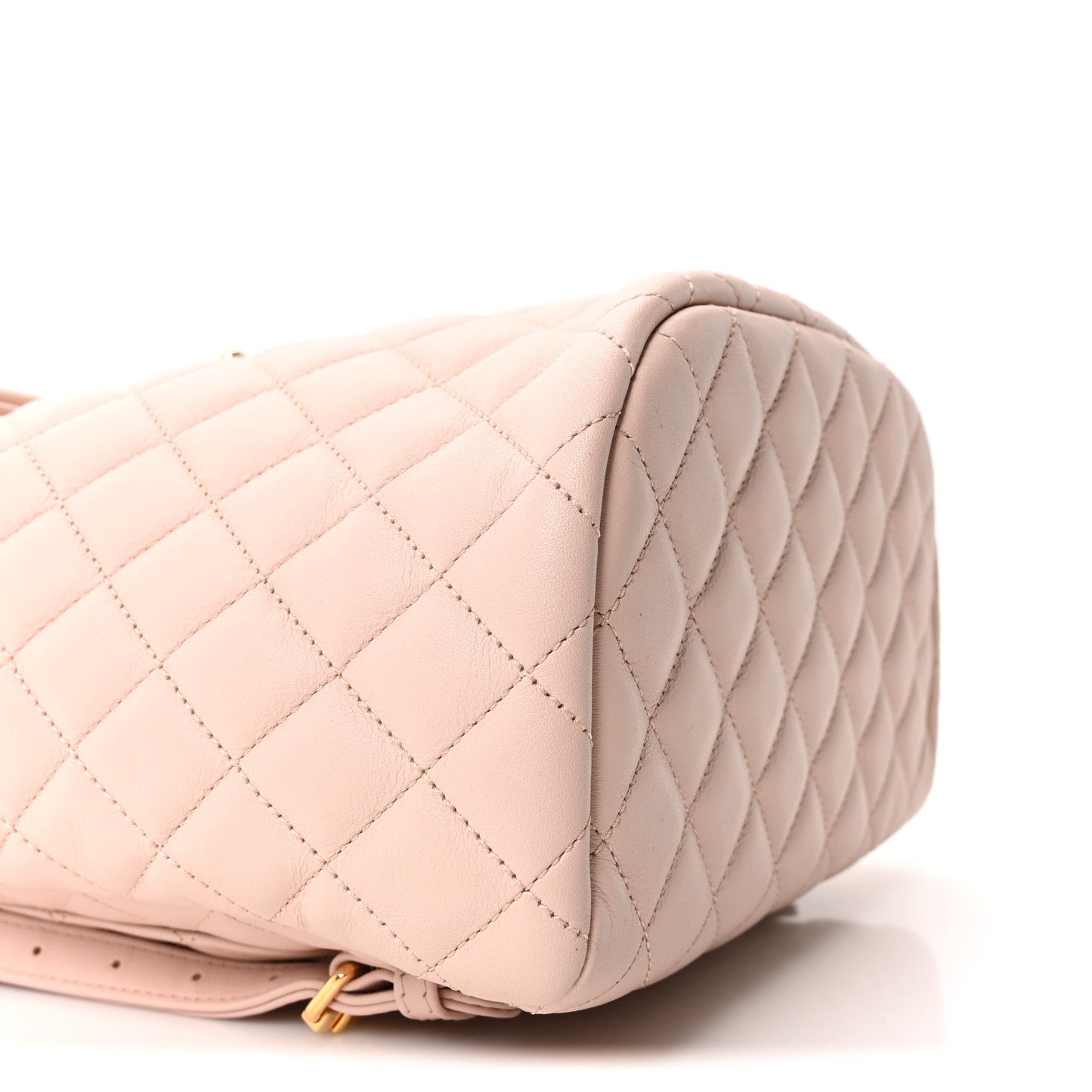 Calfskin Quilted Small Urban Spirit Backpack Beige