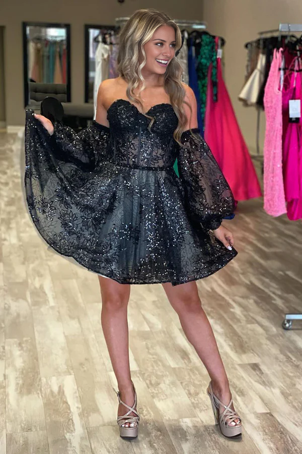 omberprom A Line Prom Dress Sweetheart Corset Homecoming Dress Charming Graduation Dress