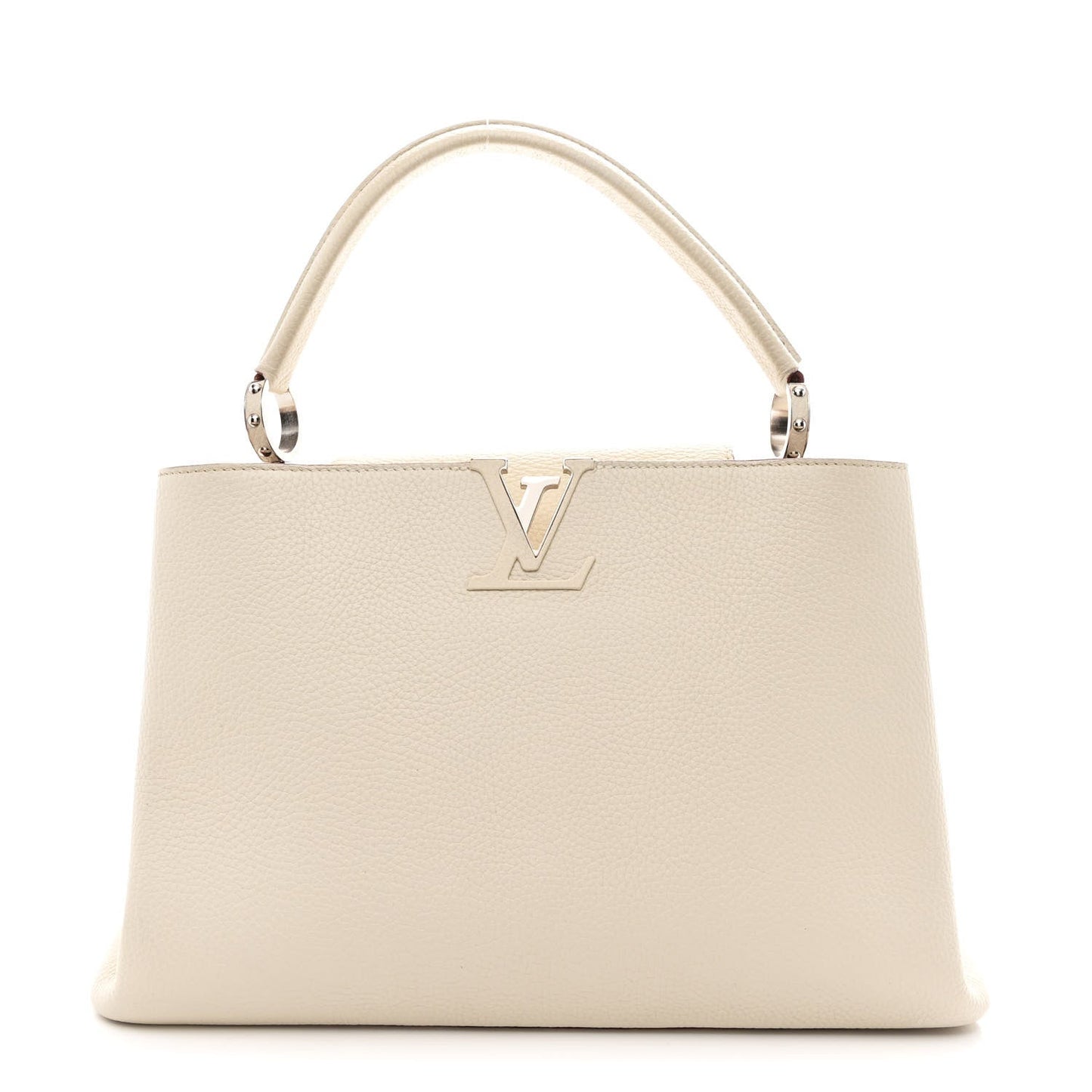 Taurillon Capucines MM Blanc Casse