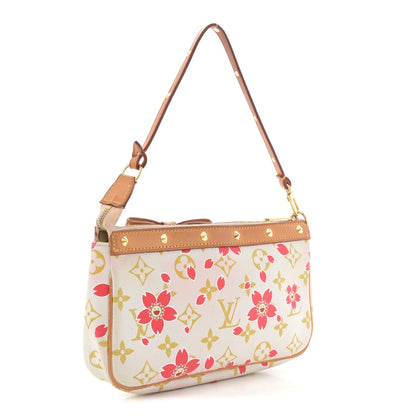 Monogram Cherry Blossom Pochette Accessories Red