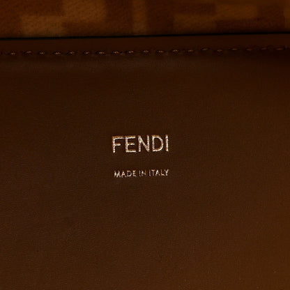 Flannel Vitello King Wool Plexiglass FF Logo Embroidered Medium Fendi Sunshine Shopper Tote Camel Sand