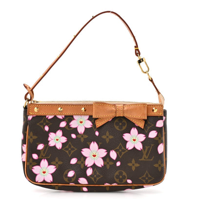 Monogram Cherry Blossom Pochette Accessories Brown