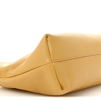 Mellow Nappa Donut Medium Chain Flamenco Knot Clutch Sahara
