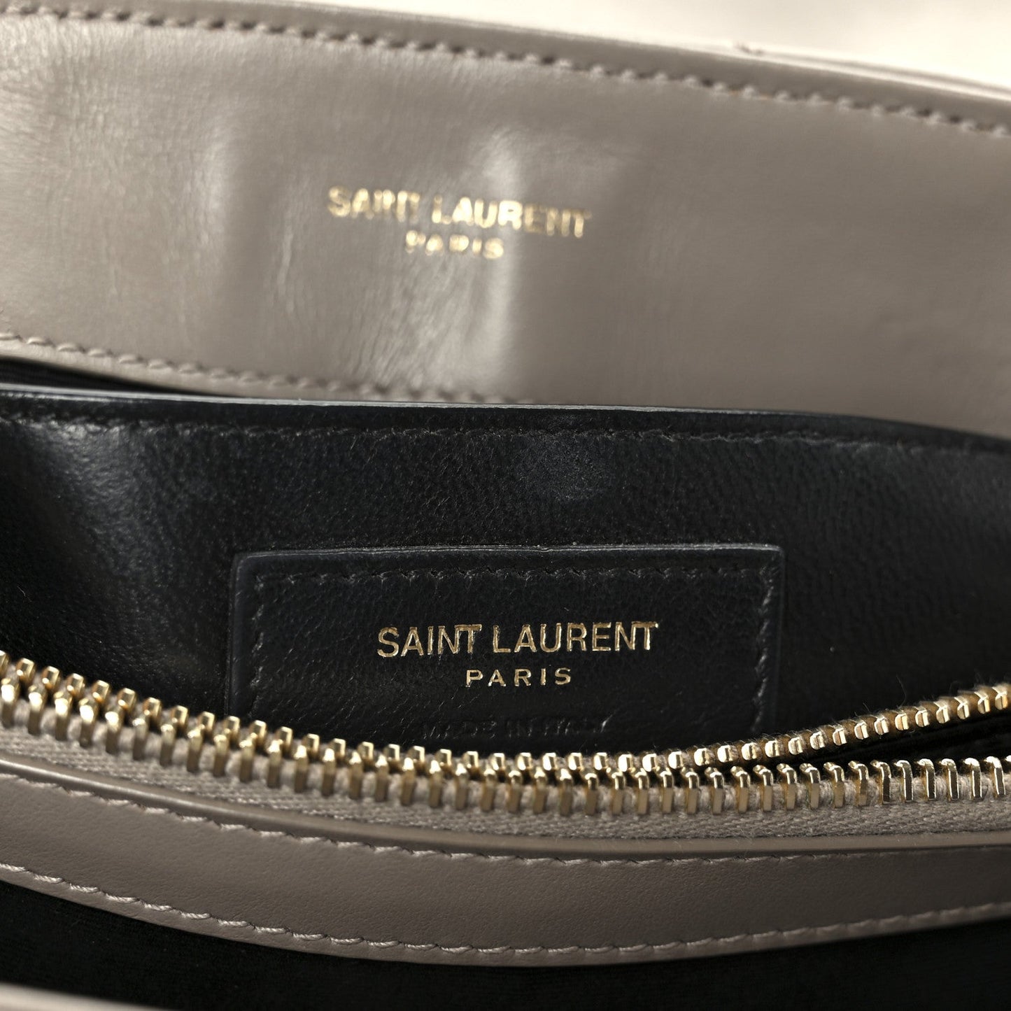 Calfskin Y Quilted Monogram Small Loulou Chain Satchel Taupe