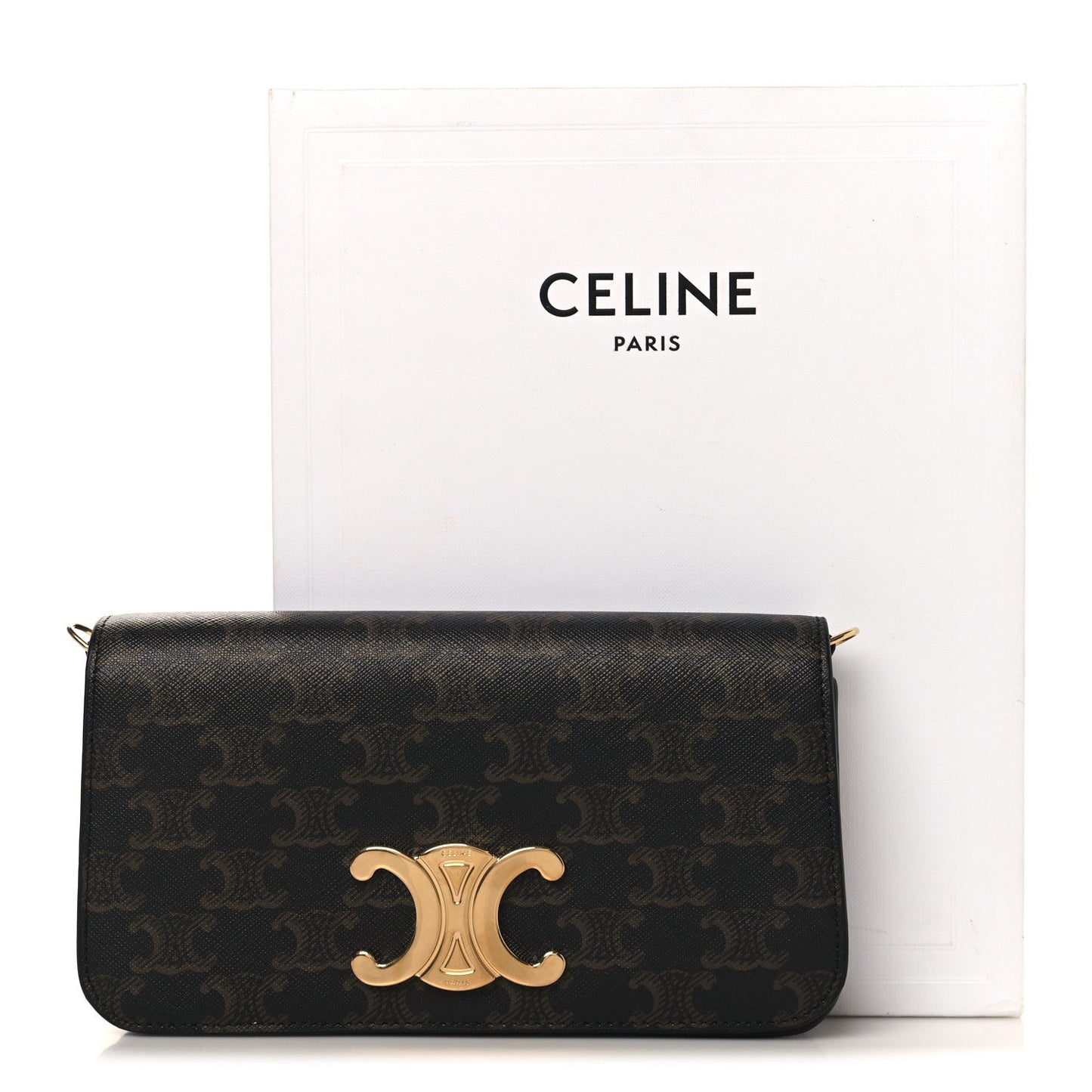 Triomphe Canvas Multipochette Tan