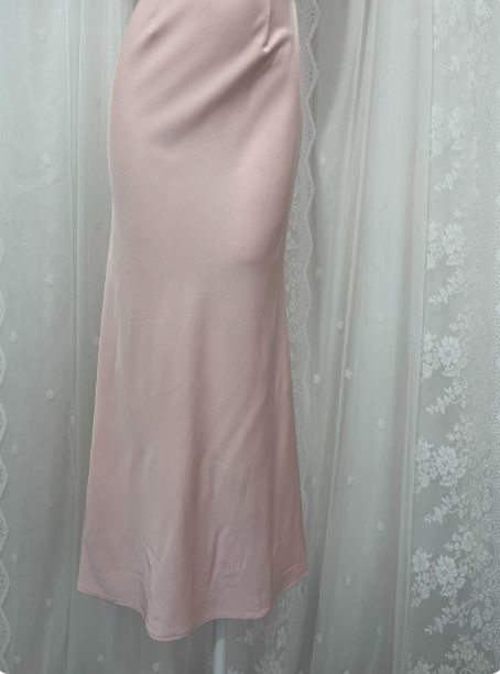 Elegant Pink Sleeveless 3D Floral Crew Neck Satin Long Prom Dress Evening Dress P4676