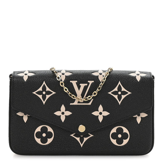 Empreinte Monogram Giant Felicie Pochette Black Beige