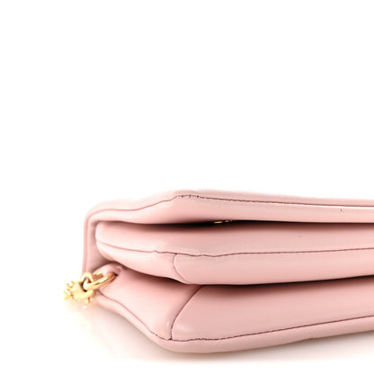 Lambskin Embossed Monogram Pochette Coussin Rose