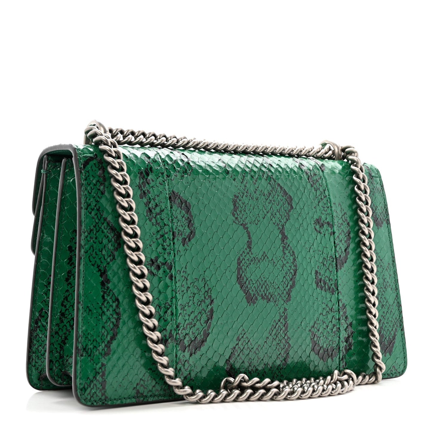 Snakeskin Small Dionysus Shoulder Bag Green