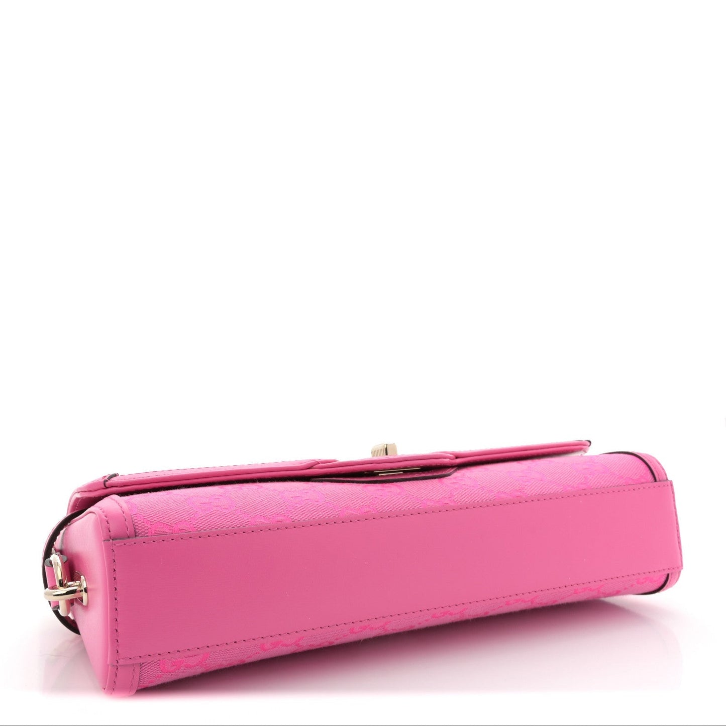GG Monogram Textured Dollar Calfskin Small Luce Shoulder Bag Pink