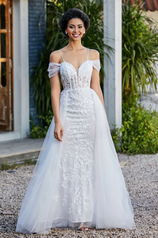 omberprom Elegant Prom Dresses Off Shoulder Beaded Applique Tulle Dress Evening Dress