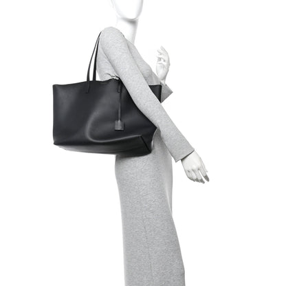 Calfskin Large Shopping Tote Black