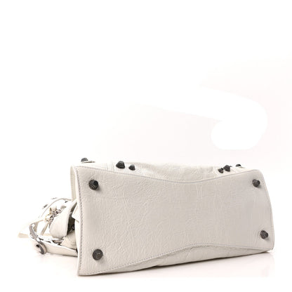 Agneau Arena Small Neo Cagole City Handbag Optic White