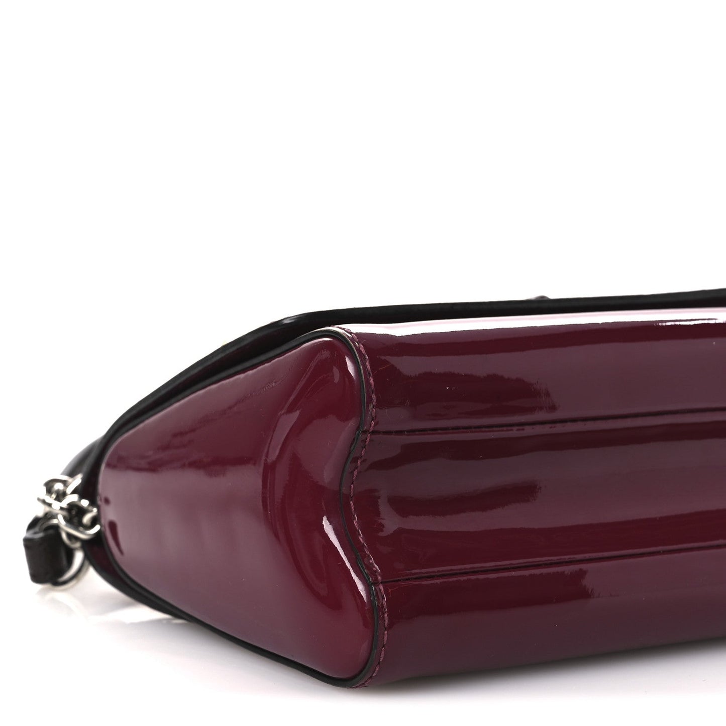 Patent Monogram Twist Shoulder Bag PM Magenta