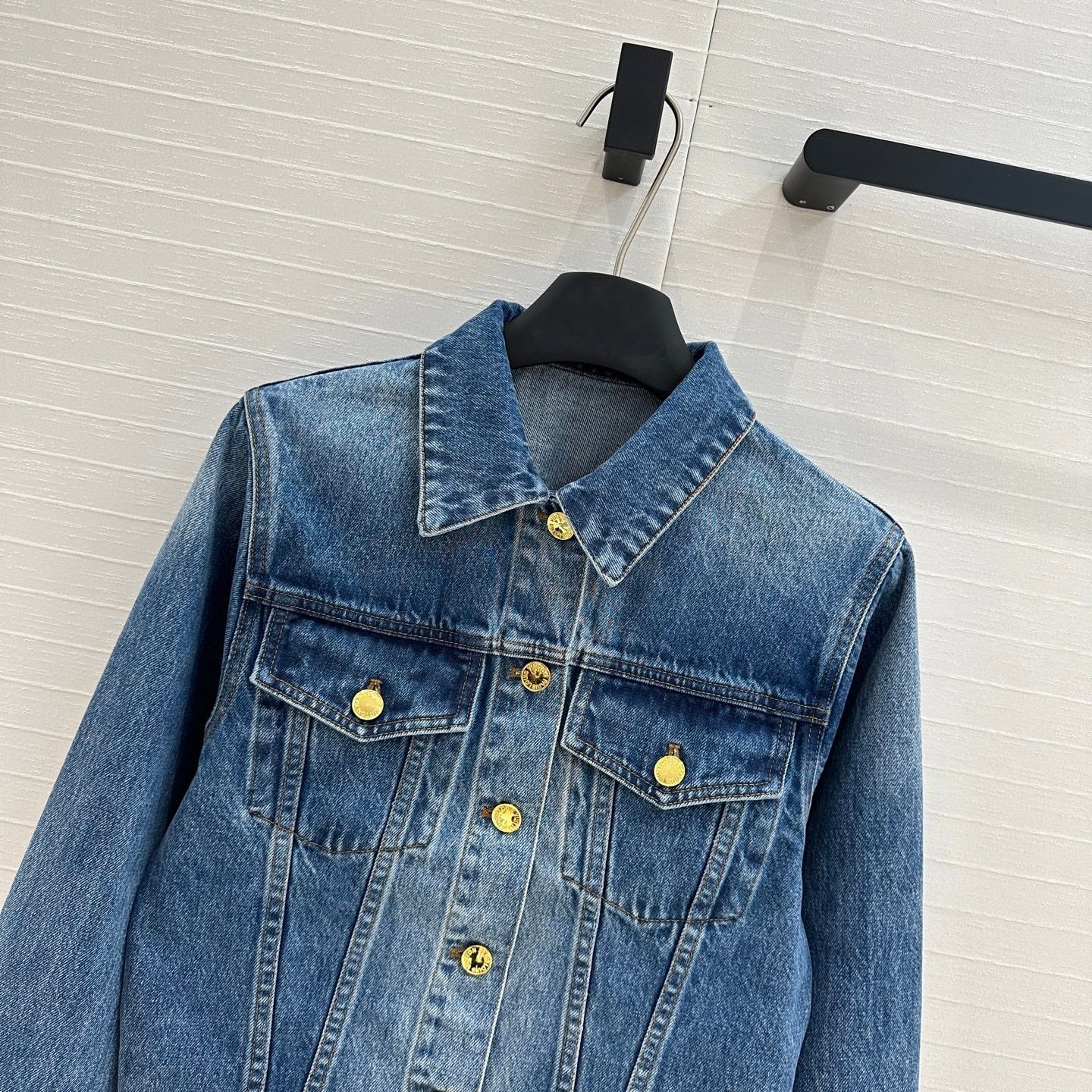 LV 25 Denim Jacket Blue Cotton