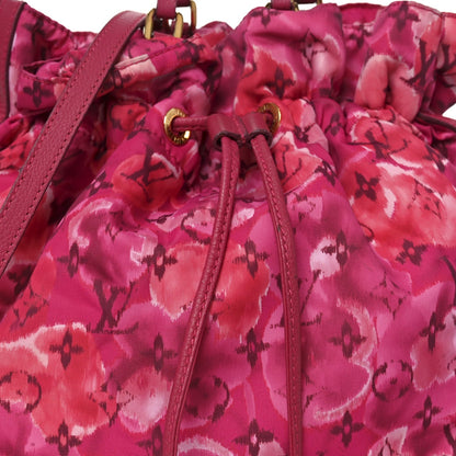 Nylon Monogram Ikat Noefull MM Rose Indien