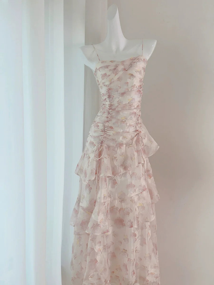 Floral Dress Chiffon Fairy party dress       S6005