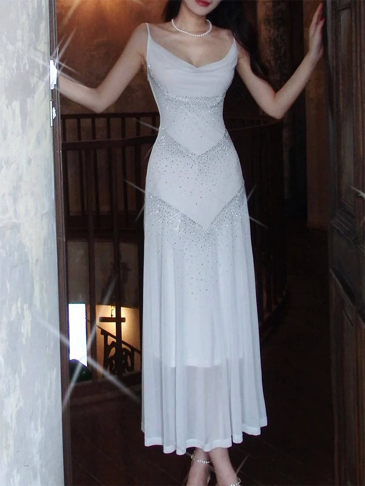 sleeveless women's long party dress evening gown      S6000