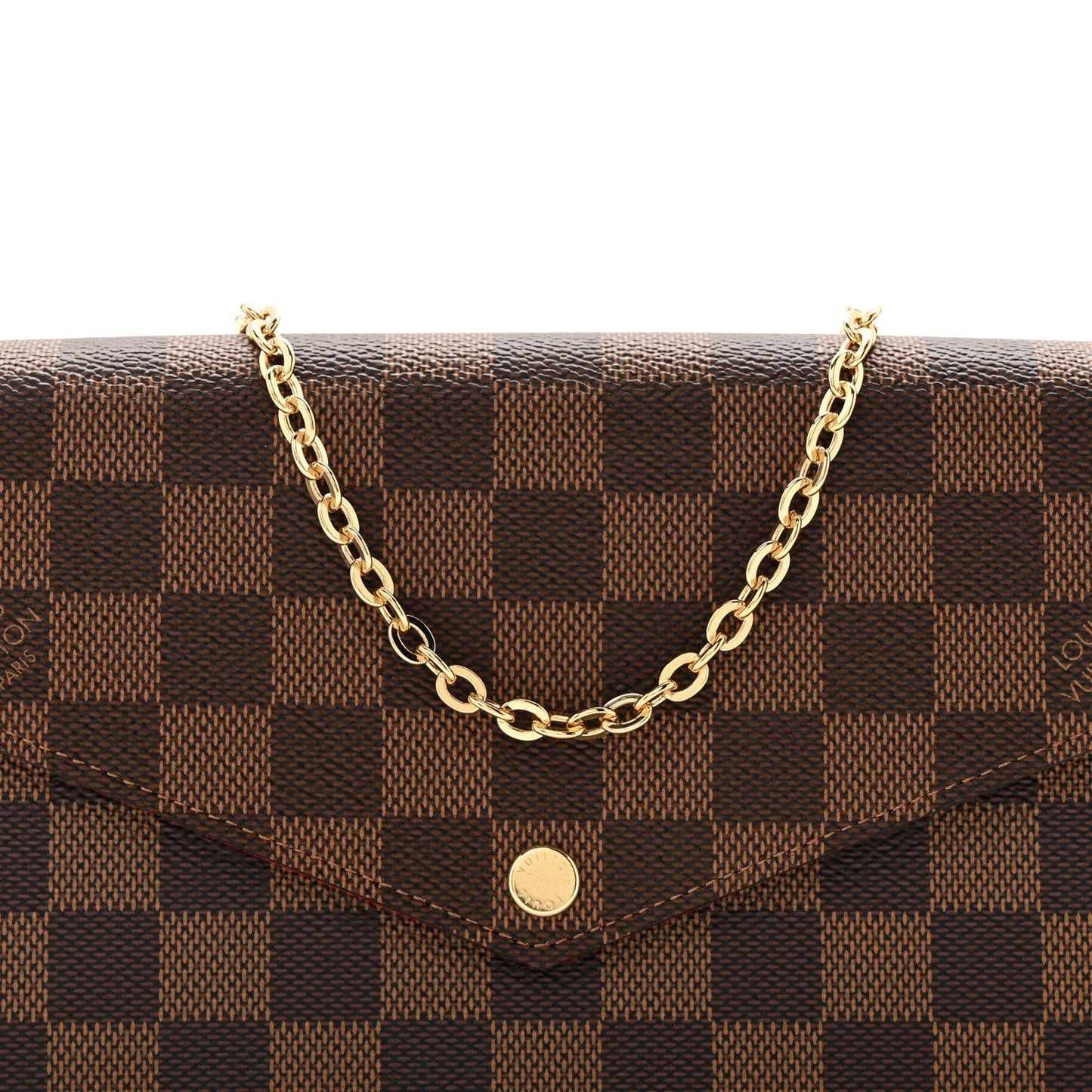 Damier Ebene Pochette Felicie Chain Wallet