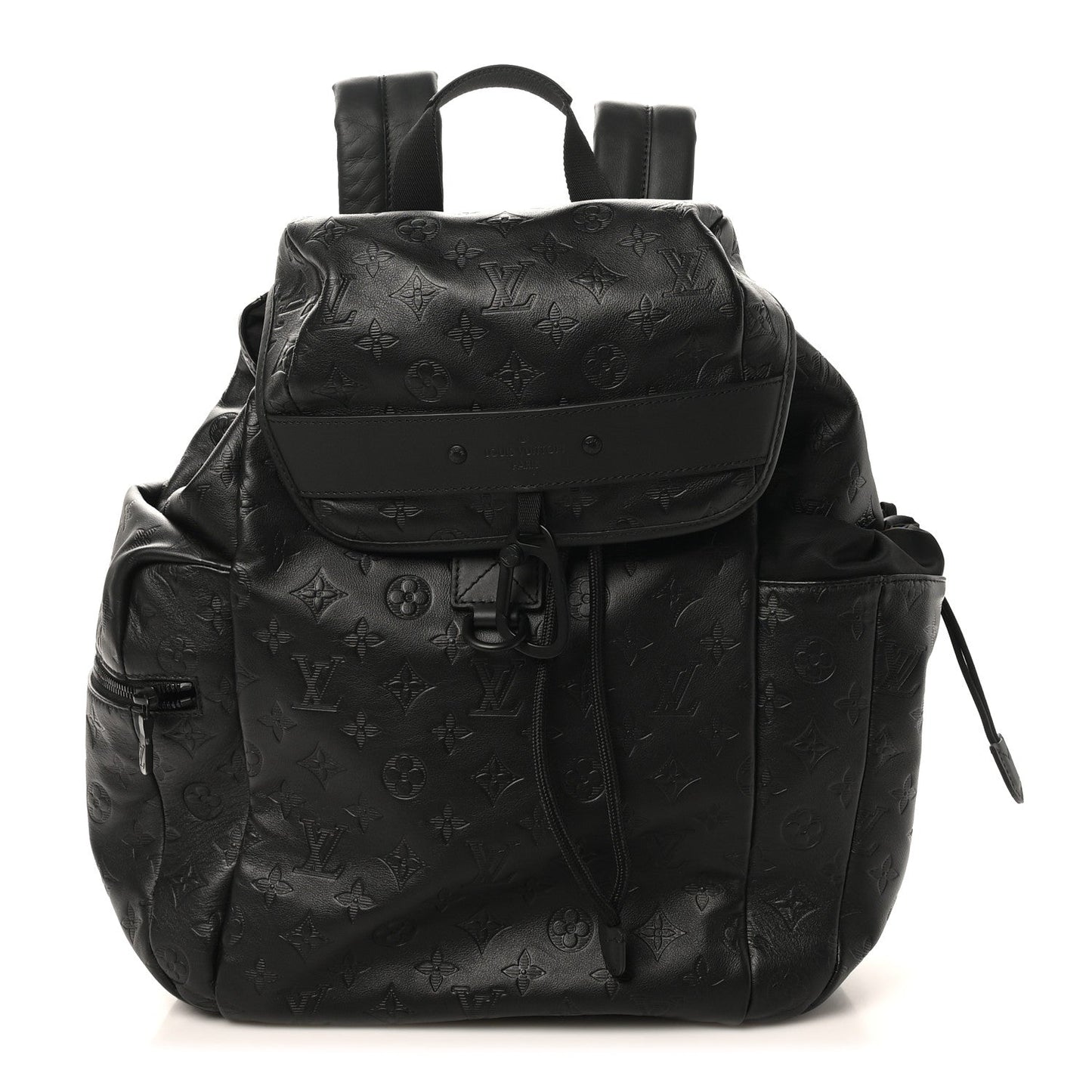 Calfskin Monogram Shadow Discovery Backpack Black