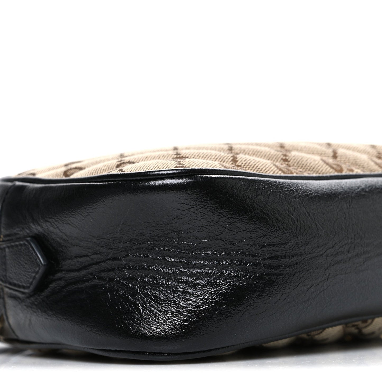 Monogram Matelasse Diagonal Small GG Marmont Chain Shoulder Bag Beige Black