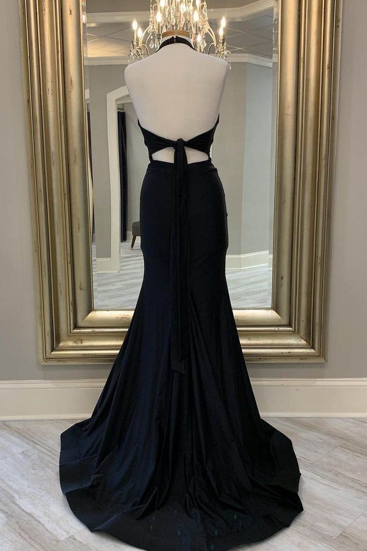 Mermaid Halter Long Prom Dress       S5266