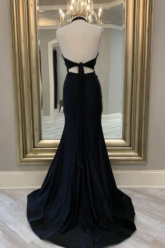 Mermaid Halter Long Prom Dress       S5266