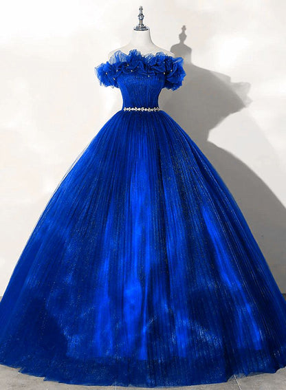 Off Shoulder Beaded Ball Gown Dress Sweet 16 Dress