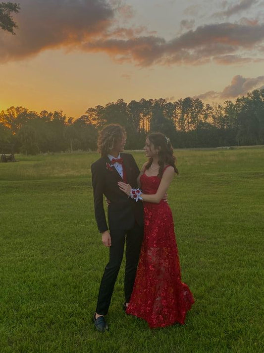 Sexy Red Long Party Prom Dresses Evening Gown